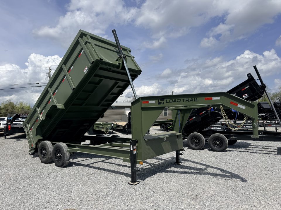 New 2026 LOAD TRAIL 7X16 GOOSENECK (4FT WALL) DUMP TRAILER (14K GVWR)