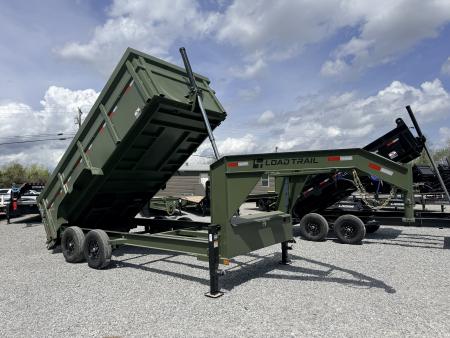 New 2026 LOAD TRAIL 7X16 GOOSENECK (4FT WALL) DUMP TRAILER (14K GVWR)