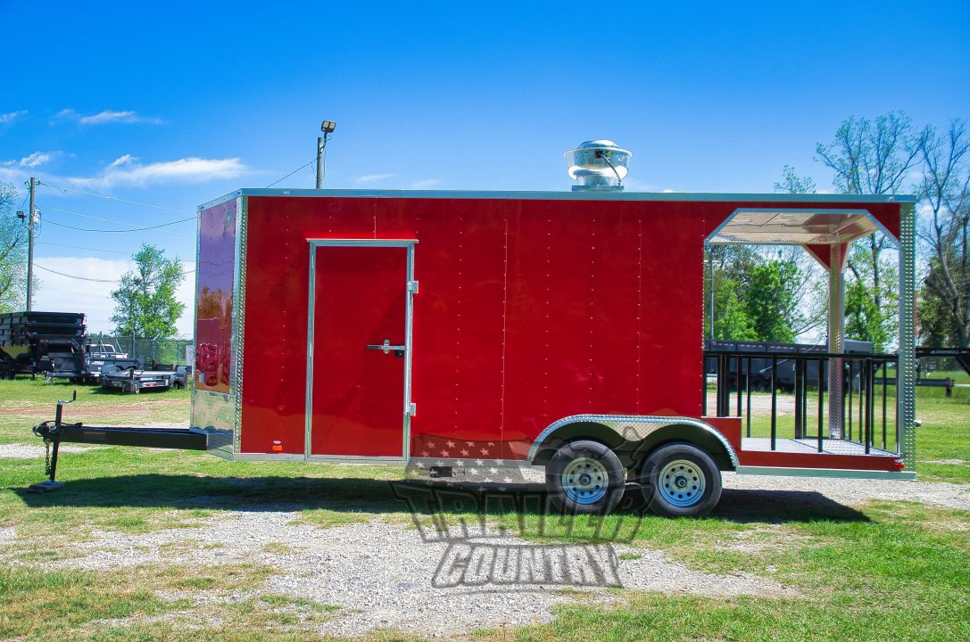 New 2026 Elite Cargo Trailers 8.5x20 BBQ PORCH CONCESSION TRAILER