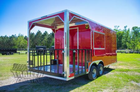 New 2026 Elite Cargo Trailers 8.5x20 BBQ PORCH CONCESSION TRAILER