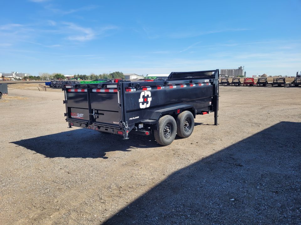 New 2026 Buckshot 83"x14' Gooseneck Dump Trailer W/3' Sides