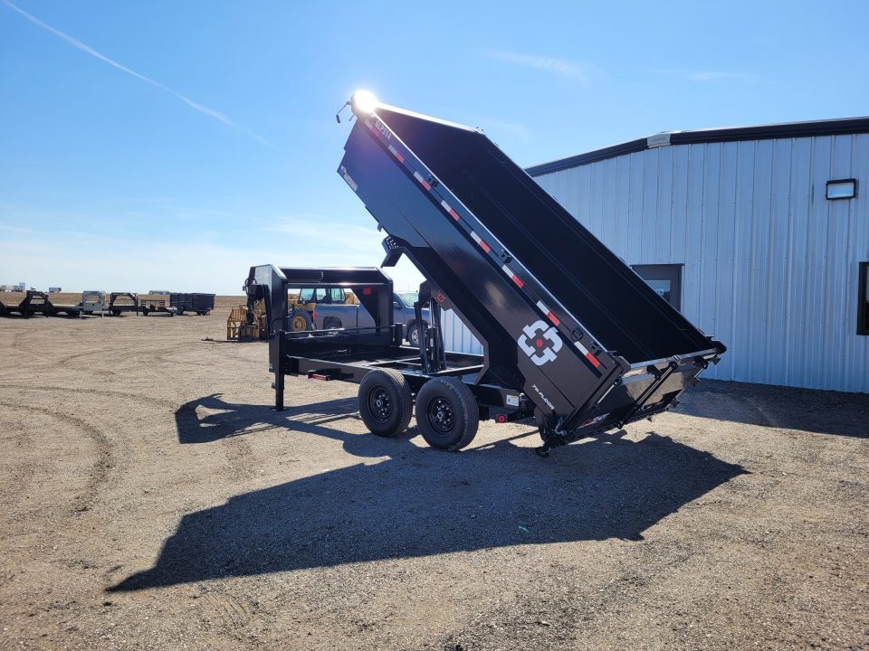 New 2026 Buckshot 83"x14' Gooseneck Dump Trailer W/3' Sides