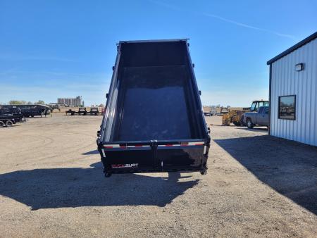 New 2026 Buckshot 83"x14' Gooseneck Dump Trailer W/3' Sides