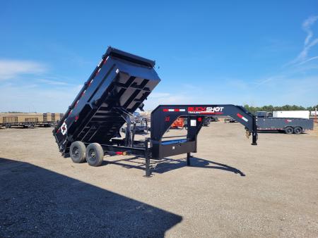 New 2026 Buckshot 83 x14' Gooseneck Dump Trailer W/3' Sides