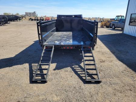 New 2026 Buckshot 83"x14' Gooseneck Dump Trailer W/3' Sides