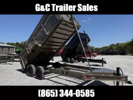 New 2026 LOAD TRAIL 7X16 (4FT WALL) DUMP TRAILER (16K GVWR)