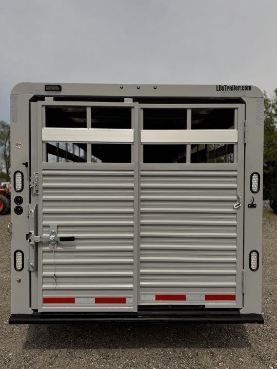 New 2027 Trails West Hotshot 20' Gooseneck Livestock Stock / Stock Combo Trailer