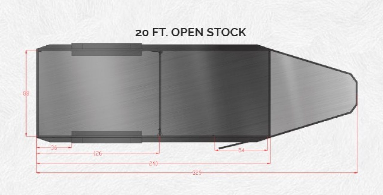 New 2027 Trails West Hotshot 20' Gooseneck Livestock Stock / Stock Combo Trailer