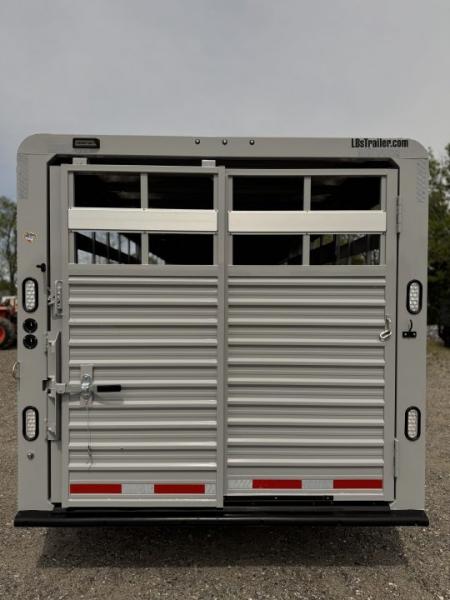 New 2027 Trails West Hotshot 20' Gooseneck Livestock Stock / Stock Combo Trailer