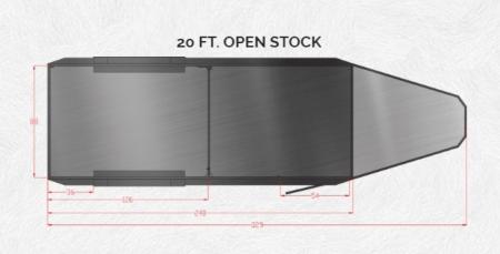 New 2027 Trails West Hotshot 20' Gooseneck Livestock Stock / Stock Combo Trailer