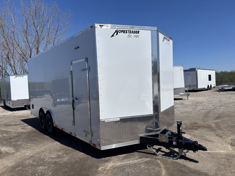 New 2026 Homesteader Trailer 8.5 X 20 FT ENCLOSED CARGO/CAR HAULER 14K GVWR