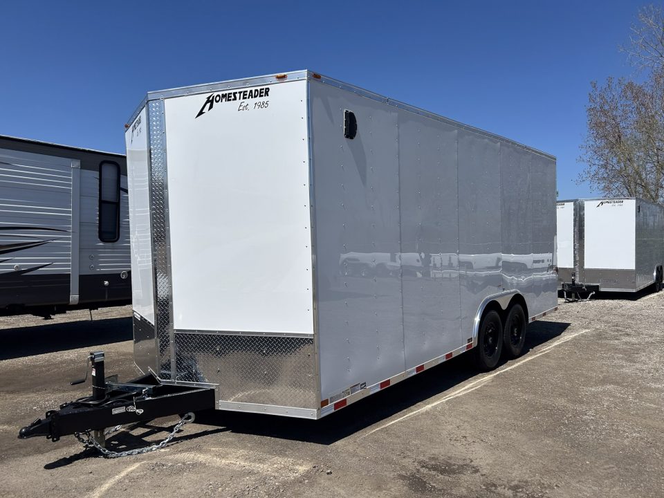New 2026 Homesteader Trailer 8.5 X 20 FT ENCLOSED CARGO/CAR HAULER 14K GVWR