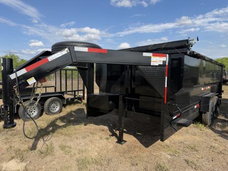 New 2026 Texas Pride Trailers 7x16ft Gooseneck Dump Trailer
