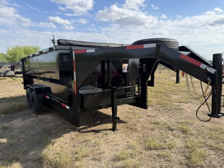 New 2026 Texas Pride Trailers 7x16ft Gooseneck Dump Trailer