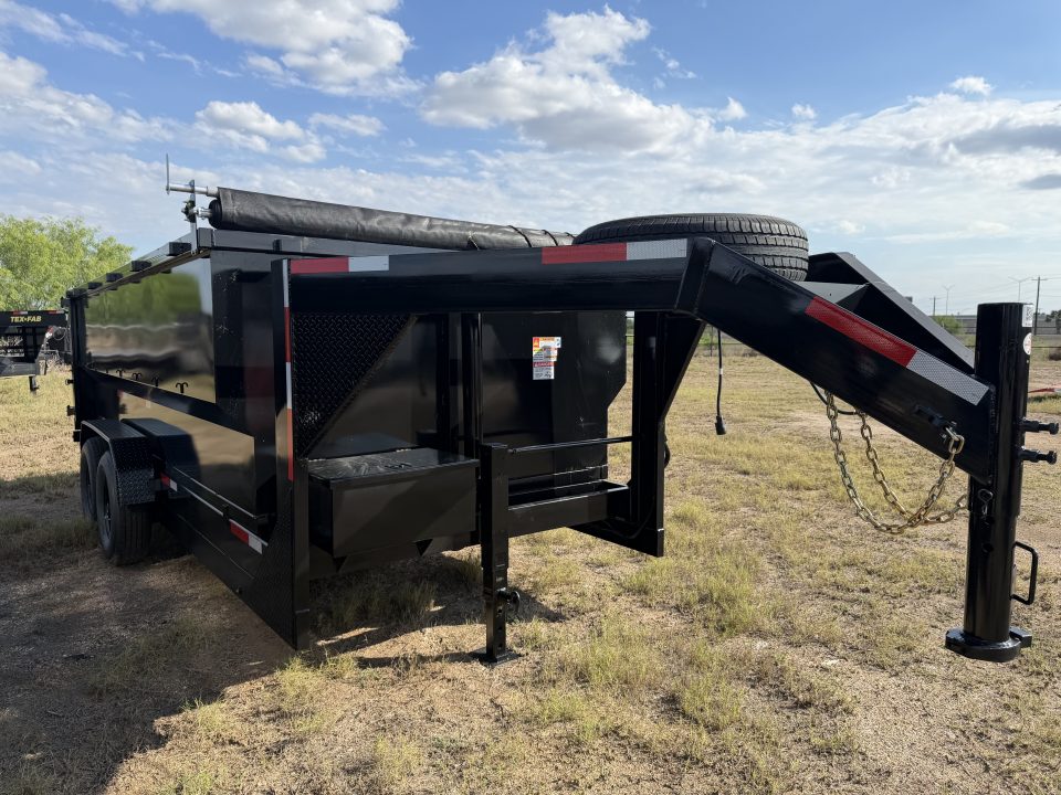 New 2026 Texas Pride Trailers 7x16ft Gooseneck Dump Trailer 16k