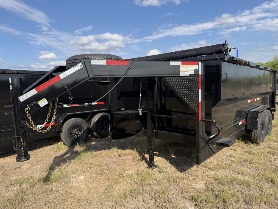 New 2026 Texas Pride Trailers 7x16ft Gooseneck Dump Trailer 16k