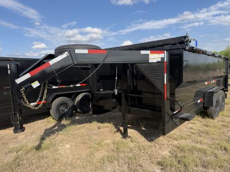 New 2026 Texas Pride Trailers 7x16ft Gooseneck Dump Trailer 16k