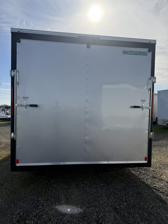 New 2026 Compass 8.5x18 Indigo DLX Flat Top V-Nose 7k Car Hauler