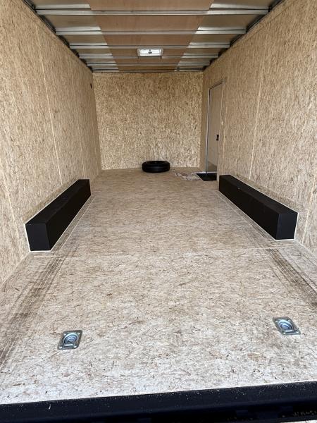 New 2026 Compass 8.5x18 Indigo DLX Flat Top V-Nose 7k Car Hauler