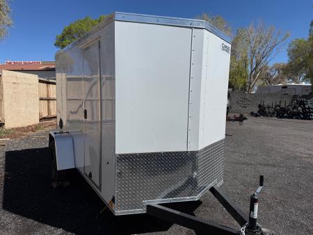 New 2026 Top Hat Trailers 5X10 ST DLX Ramp Cargo / Enclosed Trailer with Side Door