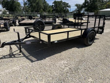 New 2026 Precision Trailers 77 x12 Dovetail Utility Trailer