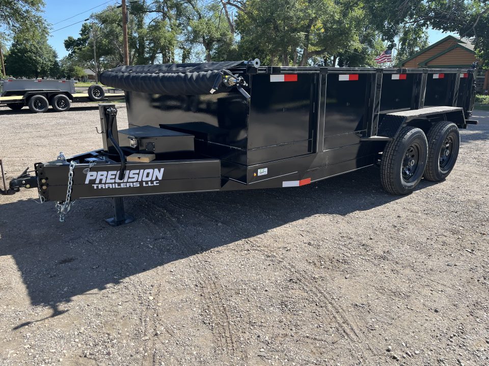 New 2026 Precision Trailers 7x14 Dump Trailer