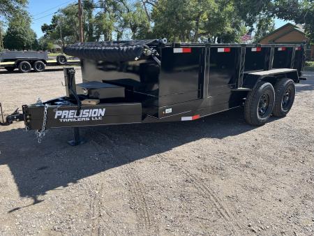 New 2026 Precision Trailers 7x14 Dump Trailer