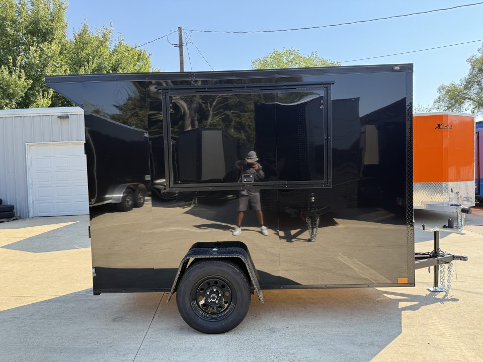 New 2026 New 5x10 SA Screwless Vending Enclosed Trailer | Blackout | Spoiler Package | .08 Polycor