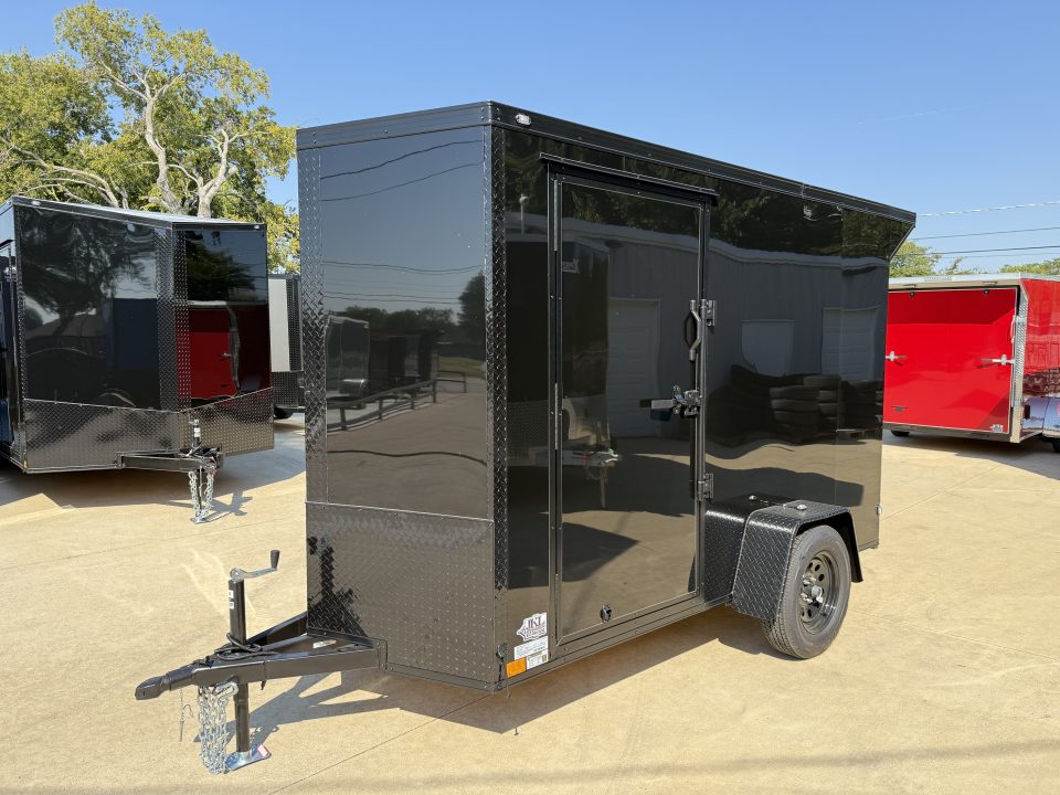 New 2026 New 5x10 SA Screwless Vending Enclosed Trailer | Blackout | Spoiler Package | .08 Polycor