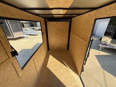 New 2026 New 5x10 SA Screwless Vending Enclosed Trailer | Blackout | Spoiler Package | .08 Polycor