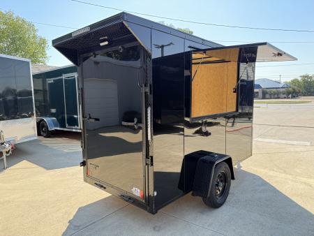 New 2026 New 5x10 SA Screwless Vending Enclosed Trailer | Blackout | Spoiler Package | .08 Polycor