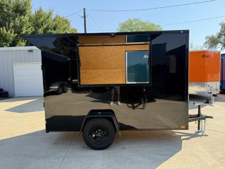 New 2026 New 5x10 SA Screwless Vending Enclosed Trailer | Blackout | Spoiler Package | .08 Polycor