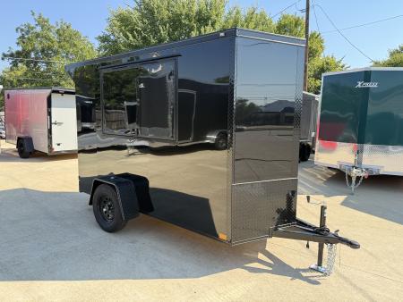 New 2026 New 5x10 SA Screwless Vending Enclosed Trailer | Blackout | Spoiler Package | .08 Polycor