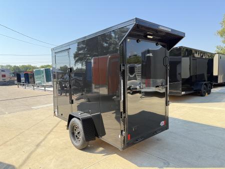 New 2026 New 5x10 SA Screwless Vending Enclosed Trailer | Blackout | Spoiler Package | .08 Polycor