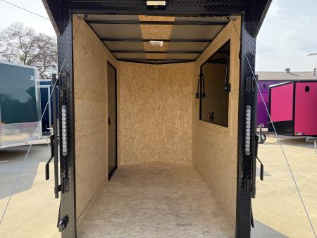 New 2026 New 5x8 SA Screwless Vending Enclosed Trailer | Blackout | Spoiler Package | .08 Polycor | Dexter Axle | 996