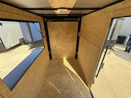 New 2026 New 5x8 SA Screwless Vending Enclosed Trailer | Blackout | Spoiler Package | .08 Polycor | Dexter Axle | 996