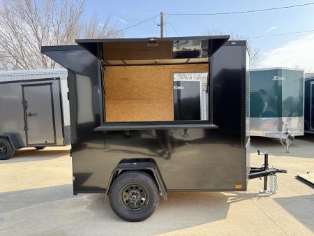 New 2026 New 5x8 SA Screwless Vending Enclosed Trailer | Blackout | Spoiler Package | .08 Polycor | Dexter Axle | 996
