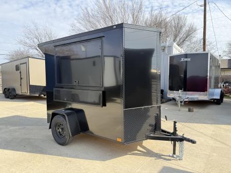 New 2026 New 5x8 SA Screwless Vending Enclosed Trailer | Blackout | Spoiler Package | .08 Polycor | Dexter Axle | 996