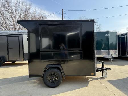 New 2026 New 5x8 SA Screwless Vending Enclosed Trailer | Blackout | Spoiler Package | .08 Polycor | Dexter Axle | 996