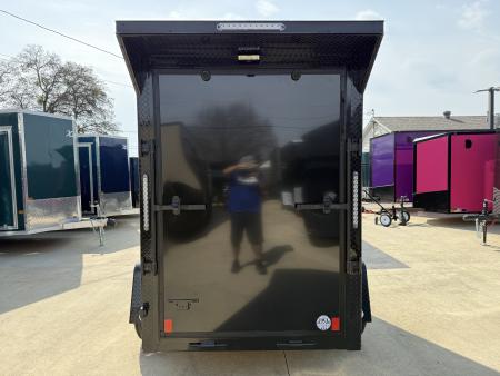 New 2026 New 5x8 SA Screwless Vending Enclosed Trailer | Blackout | Spoiler Package | .08 Polycor | Dexter Axle | 996