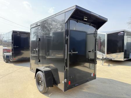 New 2026 New 5x8 SA Screwless Vending Enclosed Trailer | Blackout | Spoiler Package | .08 Polycor | Dexter Axle | 996