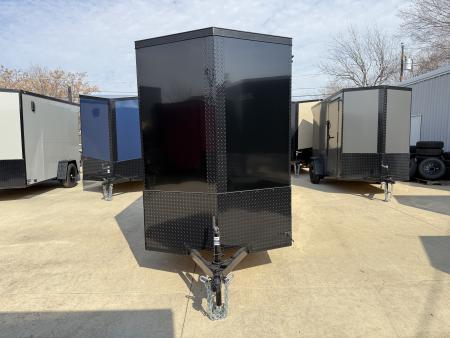 New 2026 New 5x8 SA Screwless Vending Enclosed Trailer | Blackout | Spoiler Package | .08 Polycor | Dexter Axle | 996