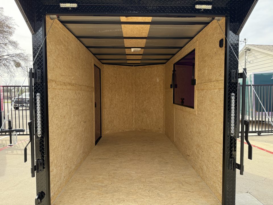 New 2026 New 6x12 SA Screwless Vending Enclosed Trailer | Blackout | Spoiler Package | .08 Polycor | Limited Edition | Dexter Axle