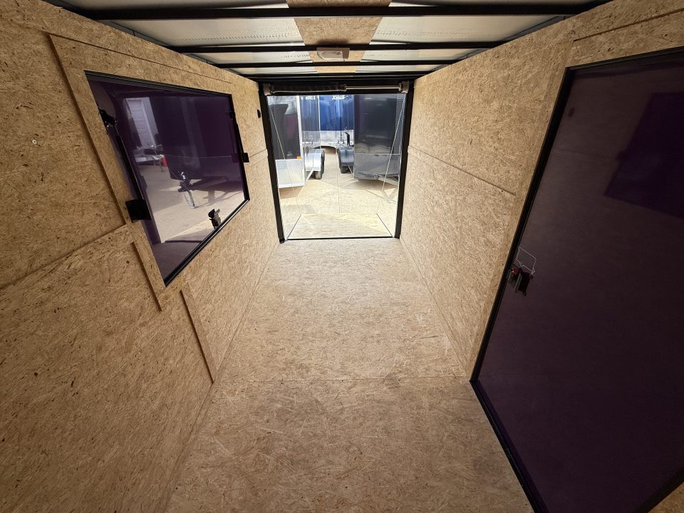 New 2026 New 6x12 SA Screwless Vending Enclosed Trailer | Blackout | Spoiler Package | .08 Polycor | Limited Edition | Dexter Axle