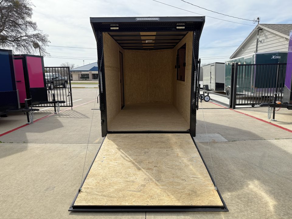 New 2026 New 6x12 SA Screwless Vending Enclosed Trailer | Blackout | Spoiler Package | .08 Polycor | Limited Edition | Dexter Axle