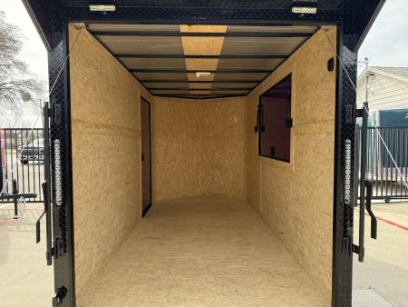New 2026 New 6x12 SA Screwless Vending Enclosed Trailer | Blackout | Spoiler Package | .08 Polycor | Limited Edition | Dexter Axle