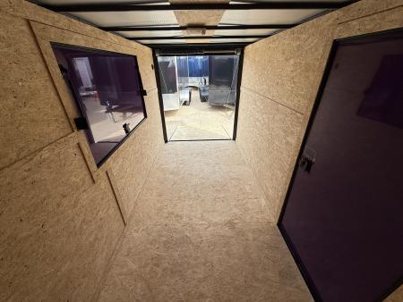 New 2026 New 6x12 SA Screwless Vending Enclosed Trailer | Blackout | Spoiler Package | .08 Polycor | Limited Edition | Dexter Axle