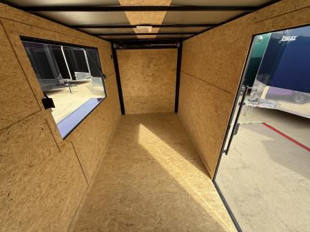 New 2026 New 6x12 SA Screwless Vending Enclosed Trailer | Blackout | Spoiler Package | .08 Polycor | Limited Edition | Dexter Axle
