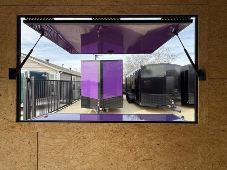 New 2026 New 6x12 SA Screwless Vending Enclosed Trailer | Blackout | Spoiler Package | .08 Polycor | Limited Edition | Dexter Axle
