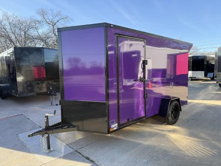 New 2026 New 6x12 SA Screwless Vending Enclosed Trailer | Blackout | Spoiler Package | .08 Polycor | Limited Edition | Dexter Axle